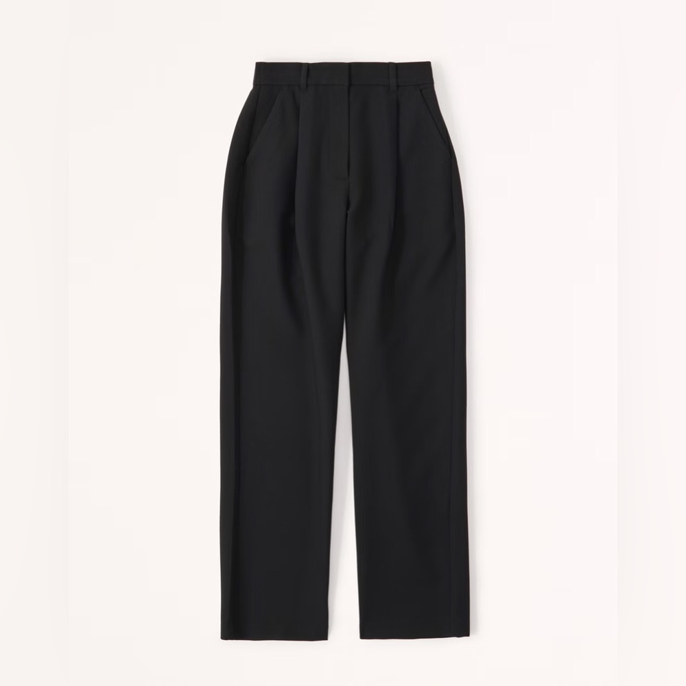 Curve Love Tailored Straight Pant, Black